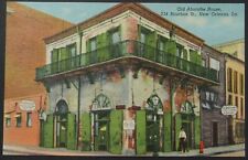 Old Absinthe House New Orleans Louisiana Vintage Teich Linen Postcard Unposted picture