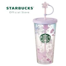 Starbucks Tumbler Cold Cup Cute Gift 2024 Sakura Cherry Blossom Soft Pastel 22oz picture