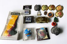 Vintage Boy Scouts Cub Webelos Items ~ Pins, Badges, Slides, Brass Buckle  Lot picture