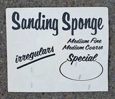 Vintage 1950's Hardware Store Counter Display Advertising Sign Sanding Sponge  picture