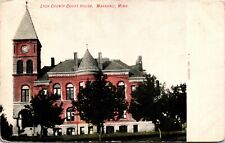 Postcard MN Lyon County Marshall Lyon County Court House Clock Tower 1912 S110 picture