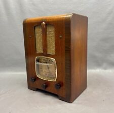 Rare Find 1930's deco EMERSON wooden tombstone radio restore/decor picture