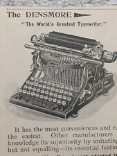Densmore Typewriter New York City Victorian Print Ad 1895 1890s D1 picture