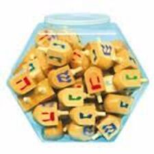 Large Wooden Dreidels with Hebrew Letters. $1 each picture