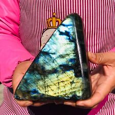 3.91LB Large Natural Gorgeous Labradorite Crystal Quartz Mineral Specimen heals picture