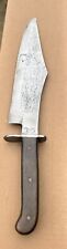 Antique Bowie Knife 19 Th Century By “ Nicola Bros” Green Held Mass picture