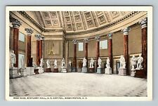 Washington DC-Washington DC, US Capital Building, Statuary Hall Vintage Postcard picture