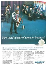 1975 EL AL ISRAEL Airlines BOEING 747-200B Business Class INTERIOR ad advert picture