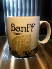 Starbucks Banff Grizzly Bear Mug Global Icon 16oz National Park Alberta Canada picture