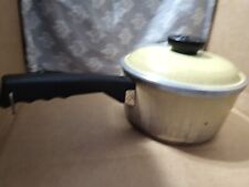 VINTAGE CLUB ALUMINUM SAUCEPAN WITH LID..HARVEST GOLD / YELLOW..7