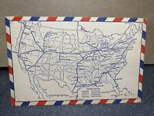 Air Mail Routes Postcard￼ picture