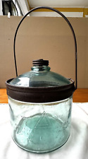 Vintage Antique Early 1900s Cleveland Metal Products Glass Kerosene Jug Complete picture