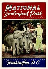 1953 National Zoological Park Washington DC Vintage Zoo Animals Travel Booklet picture