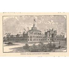 circa 1901 United States Gov. Building Lithograph Book Print 2T1-49 picture