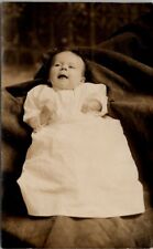 RPPC Newborn Baby c1908 by Clark Studio Postcard U3 picture