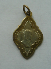 VIRGIN MARIE NOTRE DAME DE HEAVYDES religious medal pendant.. BRASS picture