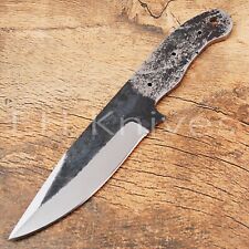 8 INCH CUSTOM FORGED 1095 CARBON STEEL HUNTING SKINNING BLANK BLADE KNIFE   222 picture