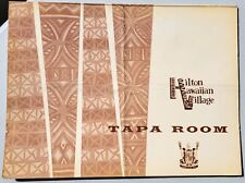 Tapa Room, Hilton Hawaiian Village Resort, Menu, Vintage, Original picture