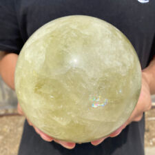 7.2lb Natural Citrine Sphere Quartz Crystals Reiki ball Healing Gems picture