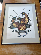 Robert Kakegamic ''HARMONY'' SILKSCREEN PRINT Canadian Native SIGNED NUMBERED picture