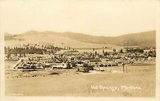 1940s RPPC Postcard; Town View Hot Springs MT Sanders County JW Meiers Photo picture