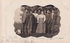 Formal Portrait Of The Family, Family Bonds, RPPC Real Photo, Vintage Postcard picture