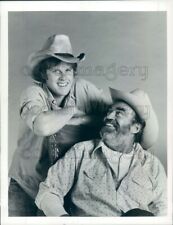 1975 Press Photo Gary Busey Jack Elam Texas Wheelers 1970s TV picture
