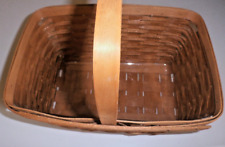 Longaberger Large Basket With Handle And Plastic Protective Liner picture