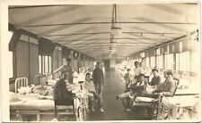 WW1 WAR HOSPITAL antique real photo postcard rppc EUROPEAN THEATER 1910s vets picture