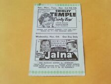 RARE 1935 CHICAGO RAINBOW THEATRE MOVIE FLYER POSTER AD SHIRLEY TEMPLE CURLY TOP picture