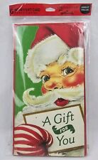 Hallmark Chrisrmas Vintage Santa Money / Gift Card ~ Full Pkg of 6  USA picture