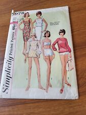 Vintage 60s Simplicity Sewing Pattern 5978 Summer Swim Sz 16 B 36 Complete  picture