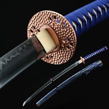 Hand Forged Clay Tempered T10 Steel Katana Samurai Sword Sharp Battle Ready picture