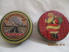 Coasters two tins of 6 - Adventure Road and Santa picture