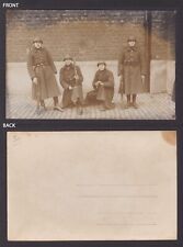 Postcard, RPPC, Group of Soldiers, Uniform, WWI, Unused picture