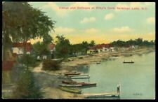 COTTAGES AT RILEY'S COVE - SARATOGA LAKE, NY POSTCARD picture