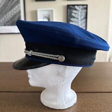 Vintage Amtrak Conductor hat - Size 7 3/8 Black & Blue picture