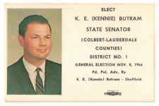 1966 Business Card: Elect K.E. Butram State Senator – Colbert-Lauderdale, FL picture