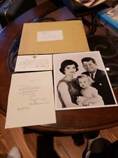 VINTAGE Jackie Kennedy Jacqueline Thank You Card W/ Envelope JFK LIBRARY INC picture