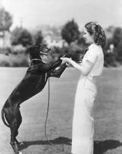 Helen Burgess the Hollywood star with her dog 'Probbie' 1935 OLD PHOTO picture