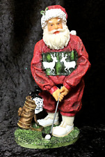 Christmas Santa Claus Golfing Tabletop Holiday Decor 10