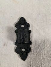 Vtg Cast Iron Wall Hanging Wall Plate Holder Piece Hinge for Bracket Oil Lamp picture