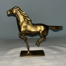 7 Inch Solid Brass Running Horse Statue picture