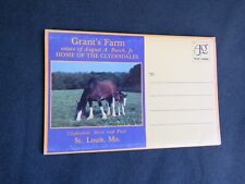 Grants Farm Souvenir Anheuser Busch Clydesdales St. Louis Postcard Folder picture