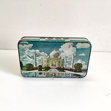 1950s Vintage Taj Mahal Graphics lucky Series Sindh Advertising Tin Box T120 picture