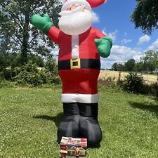 Holiday Living 12 Foot Tall Inflatable Airblown Gemmy Santa Claus picture