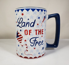 America the Beautiful Land of The Free Farida Zaman Art Coffee Mug Patriotic USA picture
