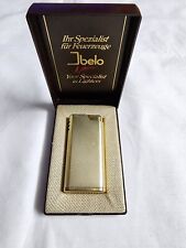 Vintage Ibelo Gold Tone Lighter Made In West Germany With Box. RARE picture