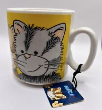 Vintage NICI German Cat Mug NWT Cartoon Feline Kitties Germany Souvenir picture