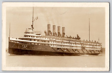 SS Seeandbee Cleveland & Buffalo Steamship Lake Erie RPPC Photo Postcard 1930s picture